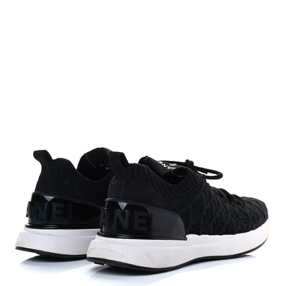 Chanel Fabric Logo Sneakers 38 Black 6 of 17