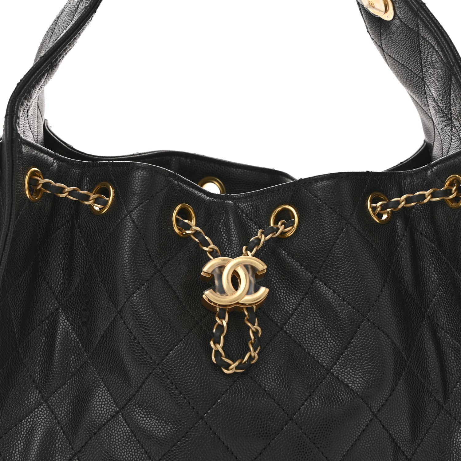 Chanel Caviar Quilted Small Chanel 25 Handbag Black 8 of 10