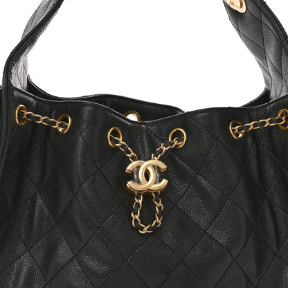 Chanel Caviar Quilted Small Chanel 25 Handbag Black 8 of 10
