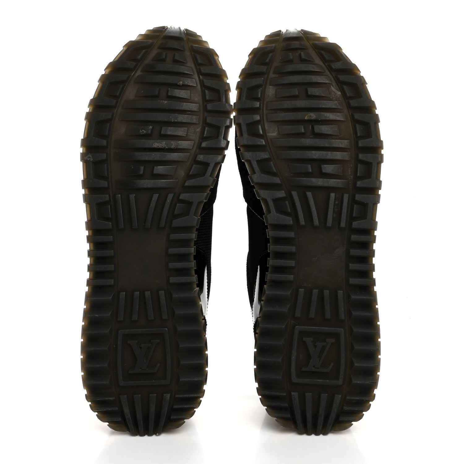 Louis Vuitton Suede Monogram Run Away Sneakers 37.5 Black 6 of 12