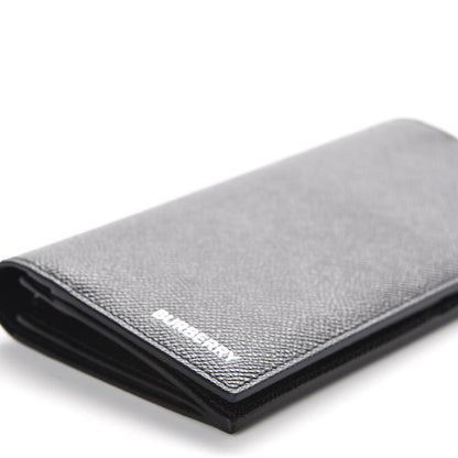 Burberry Grainy Calfskin Continental Flap Wallet Black 5 of 9