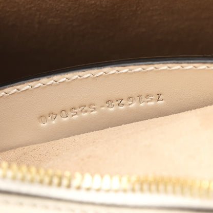 Gucci Calfskin Matelasse Diagonal Mini Interlocking G Heart Shoulder Bag Mystic White 7 of 10