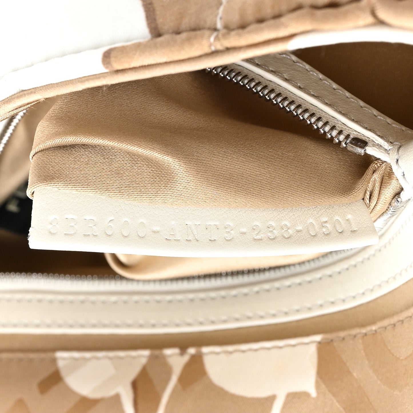 Seta Logo Rosa Scarf Baguette Beige Amido White