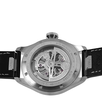 IWC Stainless Steel Calfskin 44mm Big Pilot Automatic Watch Blue IW329303 4 of 5