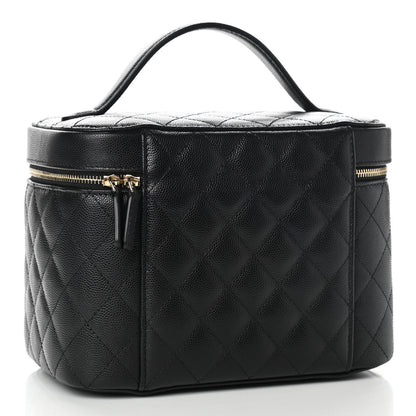 Chanel Caviar Quilted Large Vanity Pouch Black 3 of 9