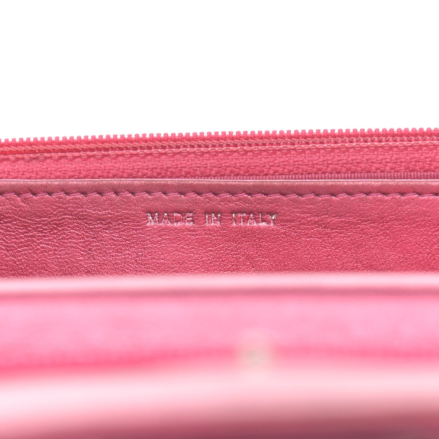Chanel Metallic Patent Calfskin Quilted Boy Wallet On Chain WOC Fuchsia 7 of 20