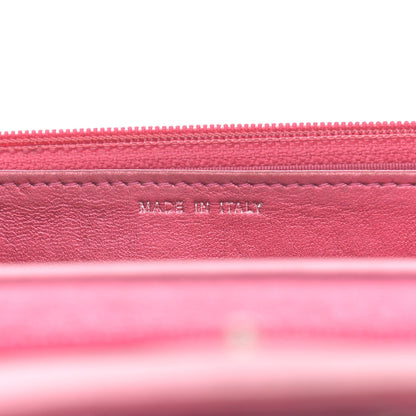 Chanel Metallic Patent Calfskin Quilted Boy Wallet On Chain WOC Fuchsia 7 of 20