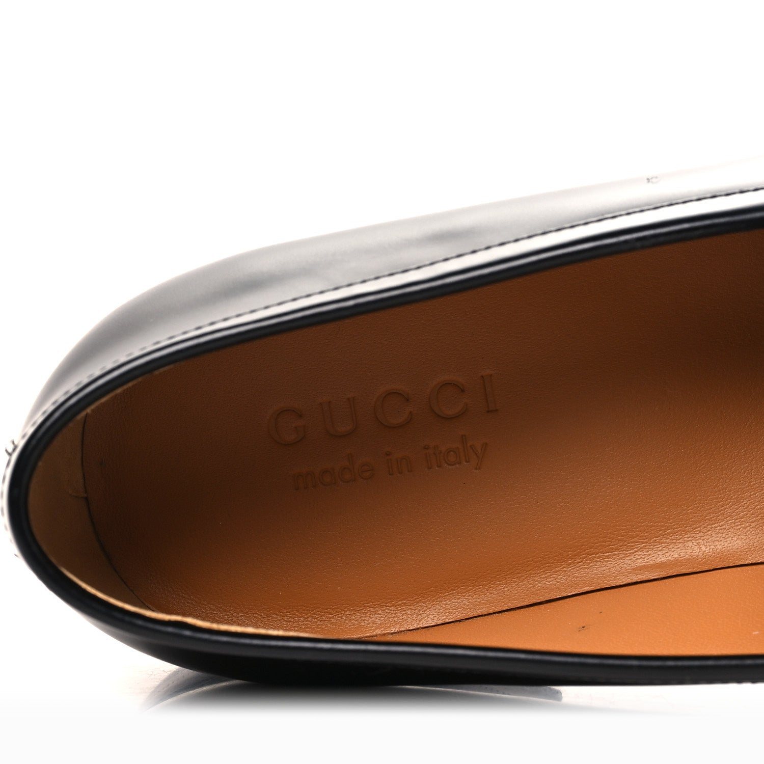 Gucci Betis Glamour Calfskin Mens Jordaan Loafers 9.5 Black 8 of 11