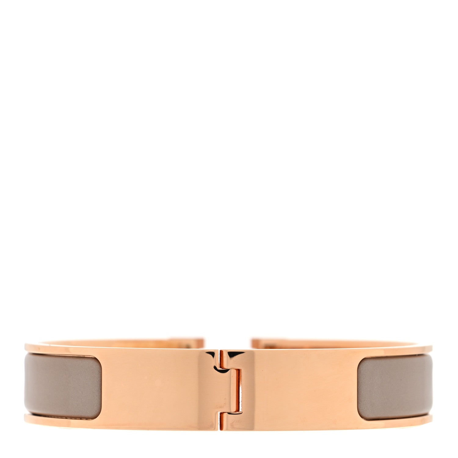 Hermes Enamel Narrow Clic Clac H Bracelet PM Marron Glace 3 of 5