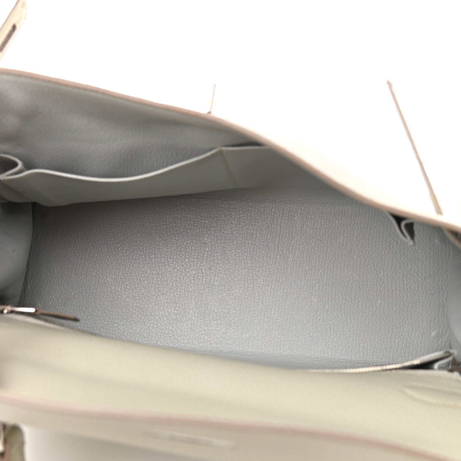 Hermes Taurillon Clemence Kelly Retourne 32 Gris Perle 5 of 13