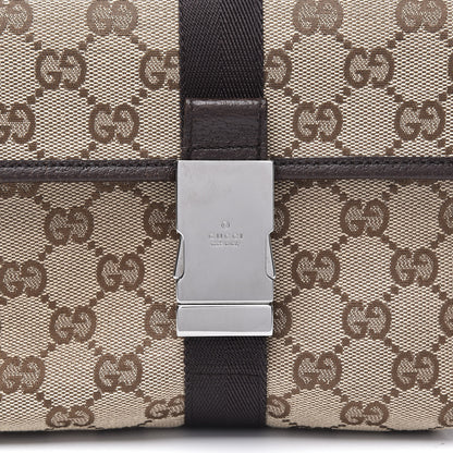 Gucci Monogram Waist Pouch Bag Dark Brown 9 of 9