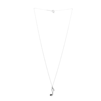 Tiffany Sterling Silver Paloma's Graffiti Music Note Pendant Necklace 3 of 6