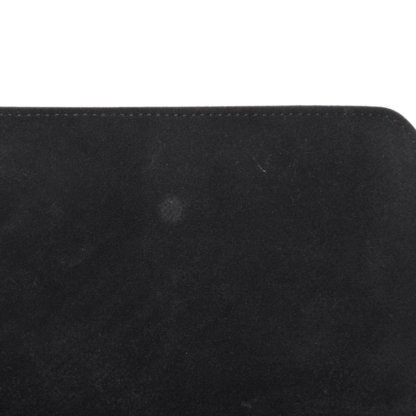 Grained Calfskin Strap Clutch Black