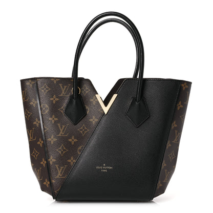 Louis Vuitton Calfskin Monogram Kimono Tote PM Black 1 of 18