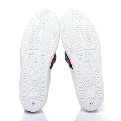 Gucci Calfskin Sequins Web Cat Womens Ace Sneakers 39.5 White 5 of 9