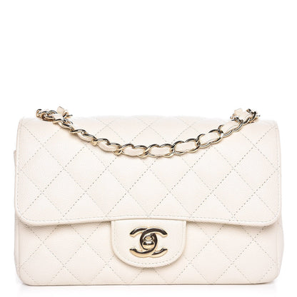Chanel Caviar Quilted Mini Rectangular Flap White 1 of 7