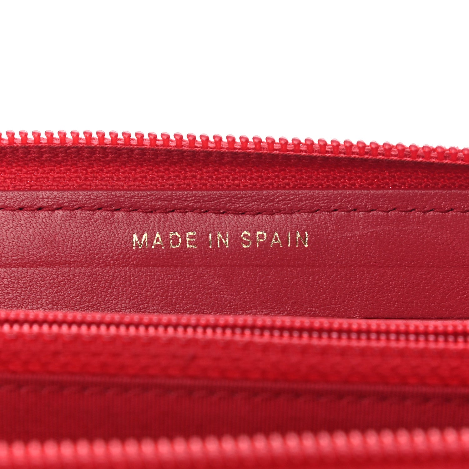 Chanel Lambskin Quilted Small Boy Zip Around Wallet Red 7 of 9