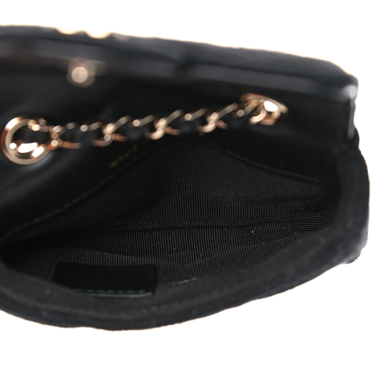 Jersey Quilted Belt Bag Black