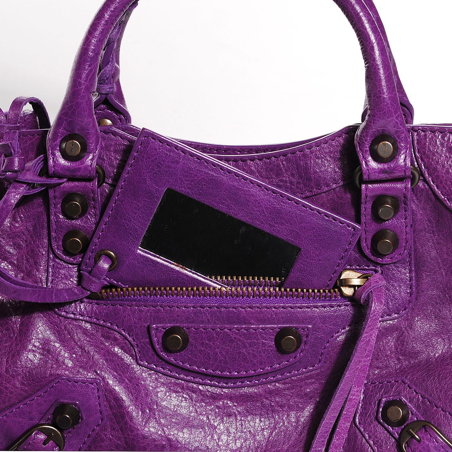 Balenciaga Agneau Classic Hardware Mini City Ultraviolet 8 of 10