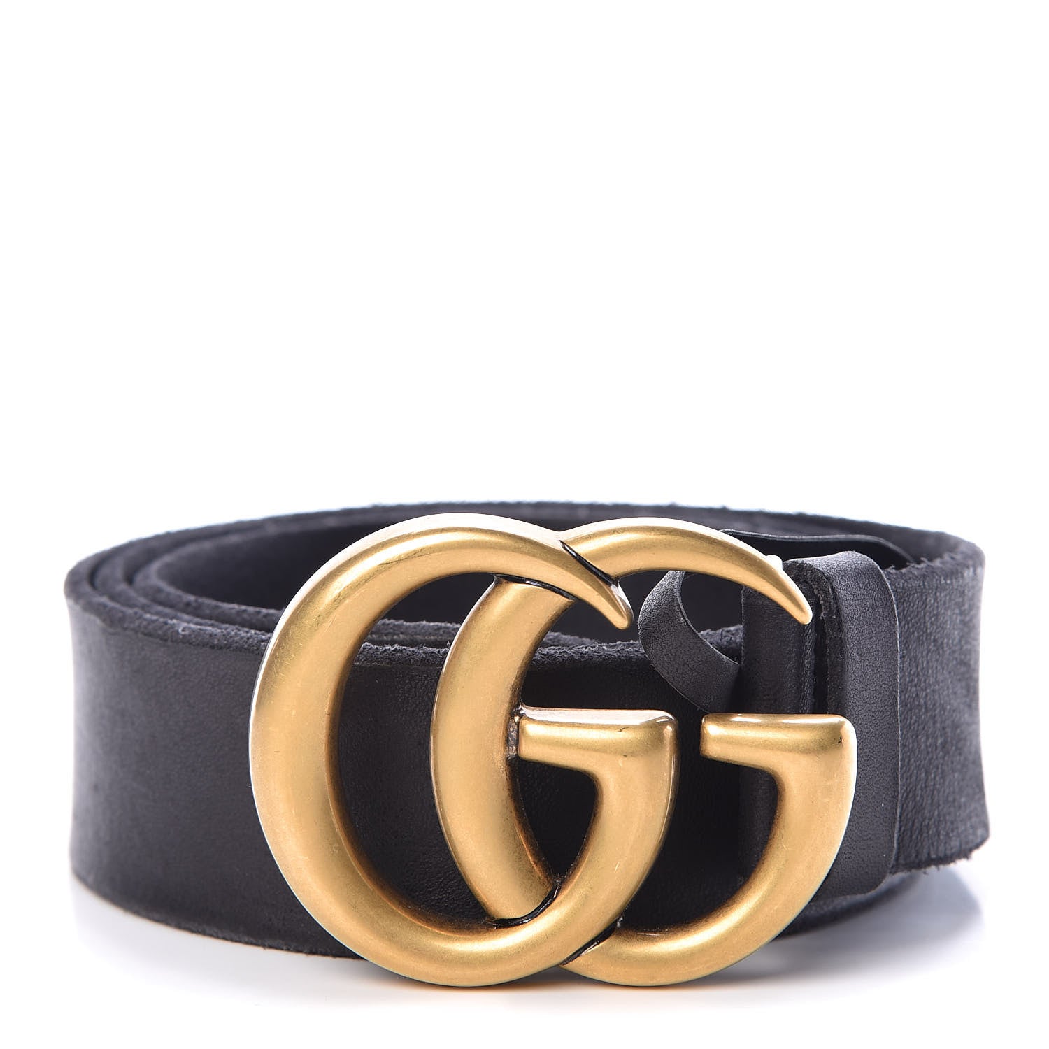Gucci Faded Calfskin Double G 40mm Belt 90 36 Black 1 of 9