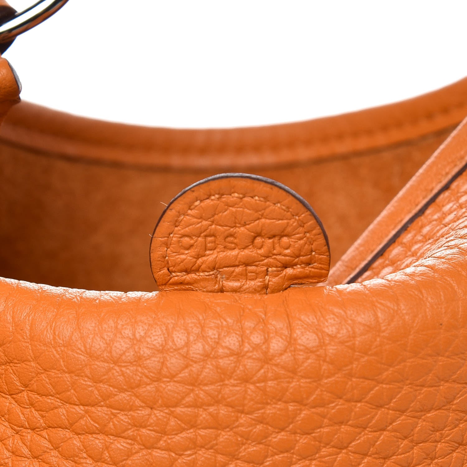 Hermes Taurillon Clemence Evelyne TPM Abricot 7 of 9