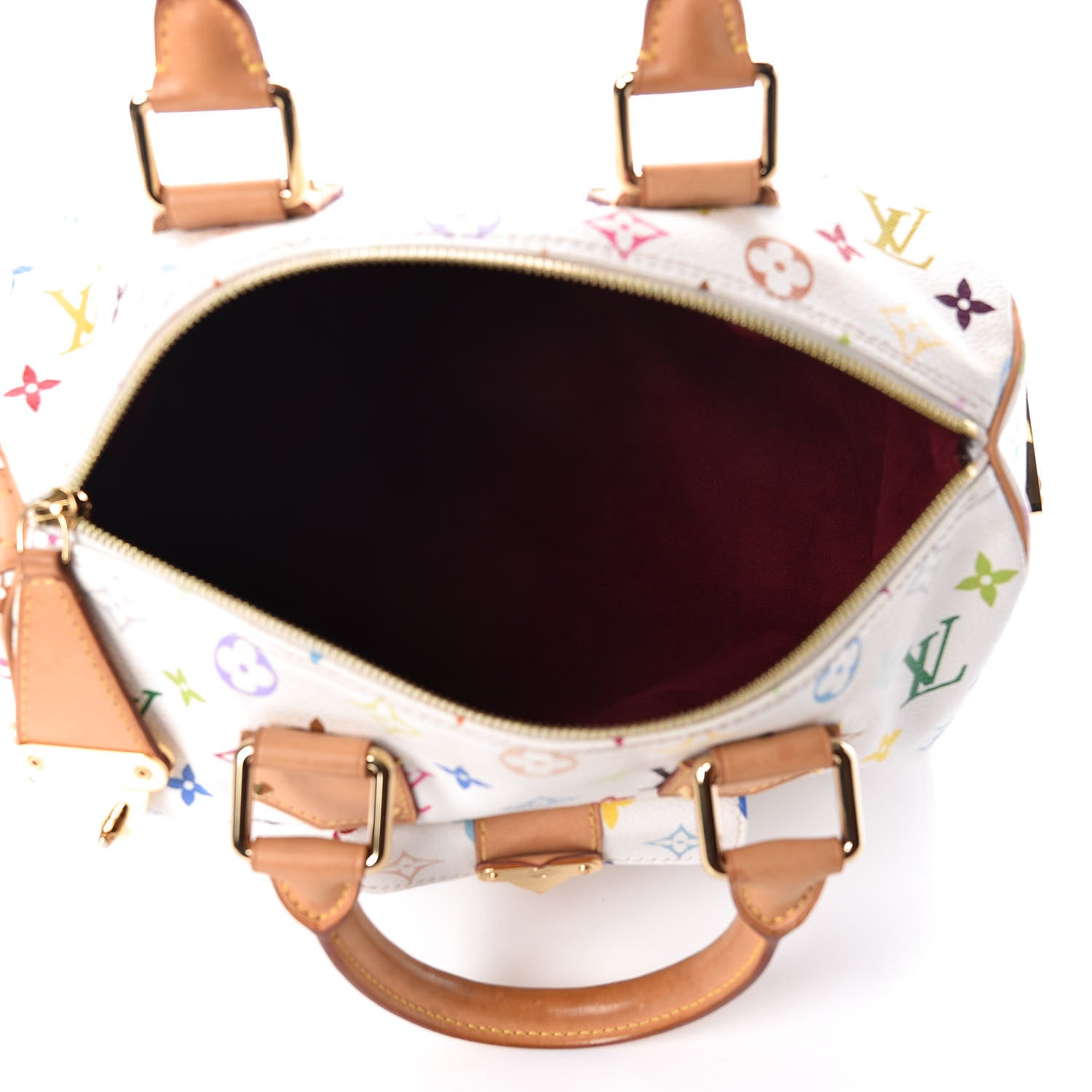 Louis Vuitton Monogram Multicolor Speedy 30 White 5 of 10