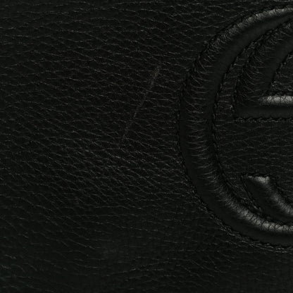 Gucci Pebbled Calfskin Medium Soho Clutch Black 14 of 19