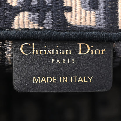 Christian Dior Oblique Small Book Tote Blue Multicolor 6 of 11