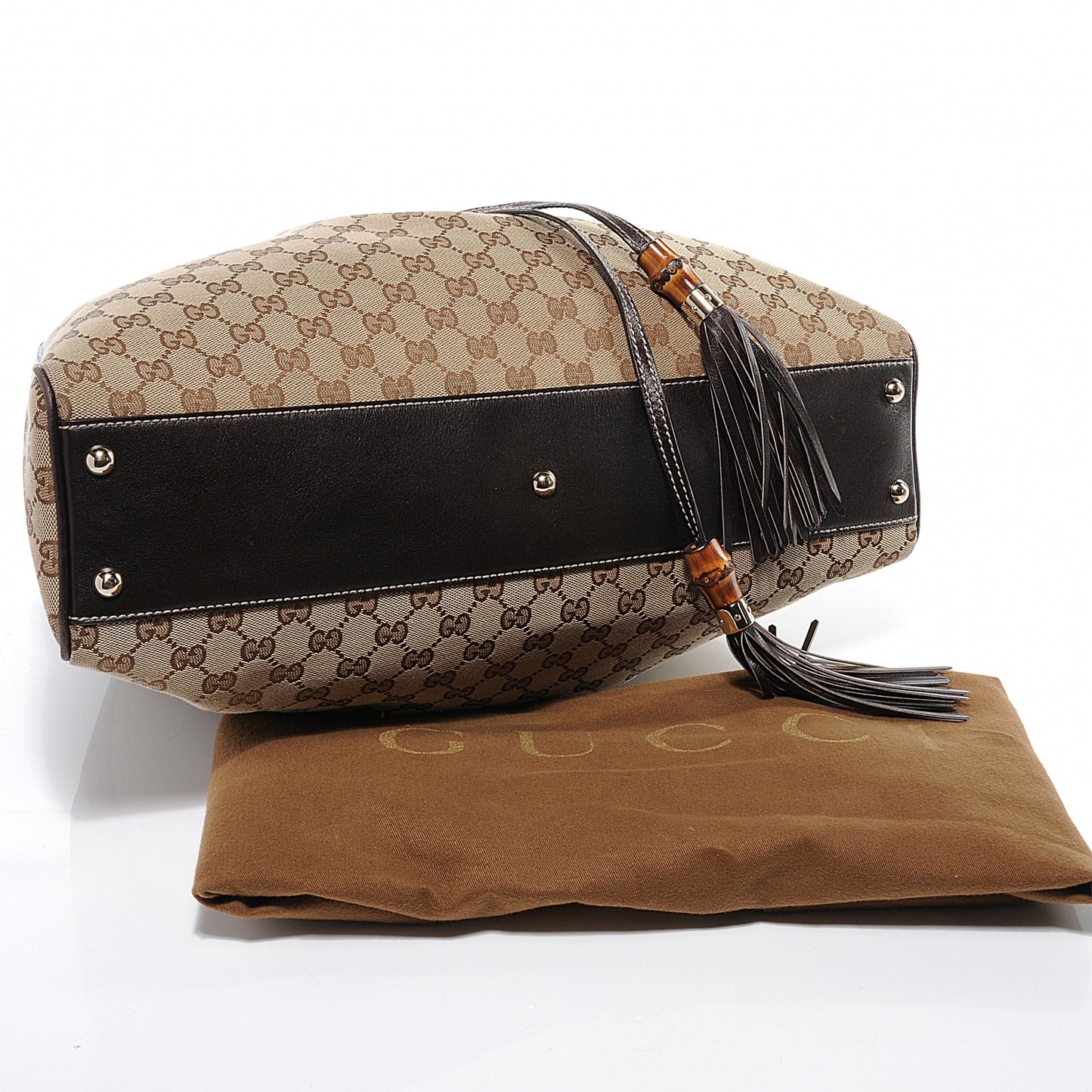 Monogram Peggy Braided Tote Ebony