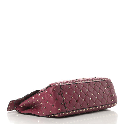 Valentino Garavani Nappa Large Rockstud Spike Shoulder Bag Camelia 4 of 13