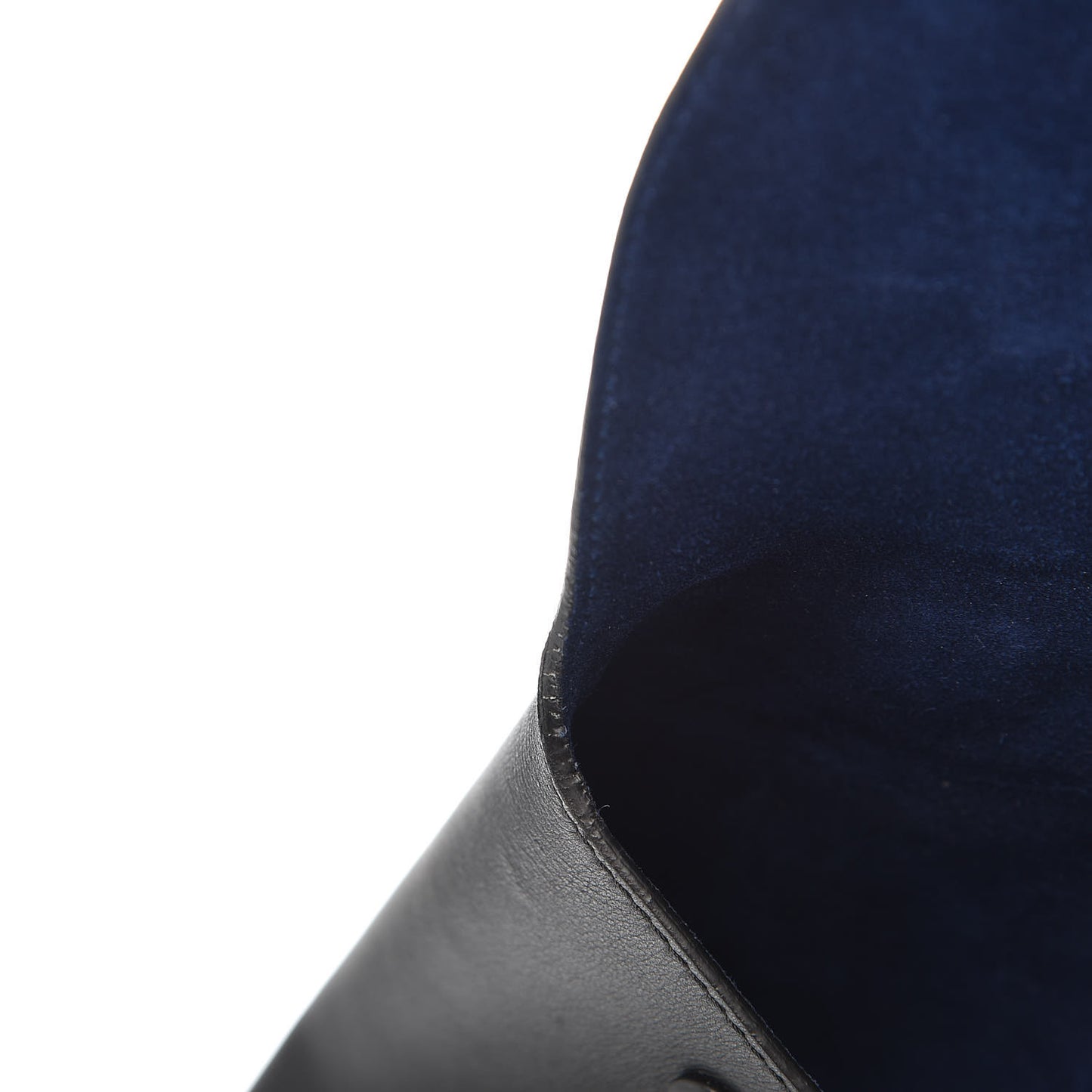 Smooth Calfskin Large Bi-Color Tie Knot Tote Black Navy