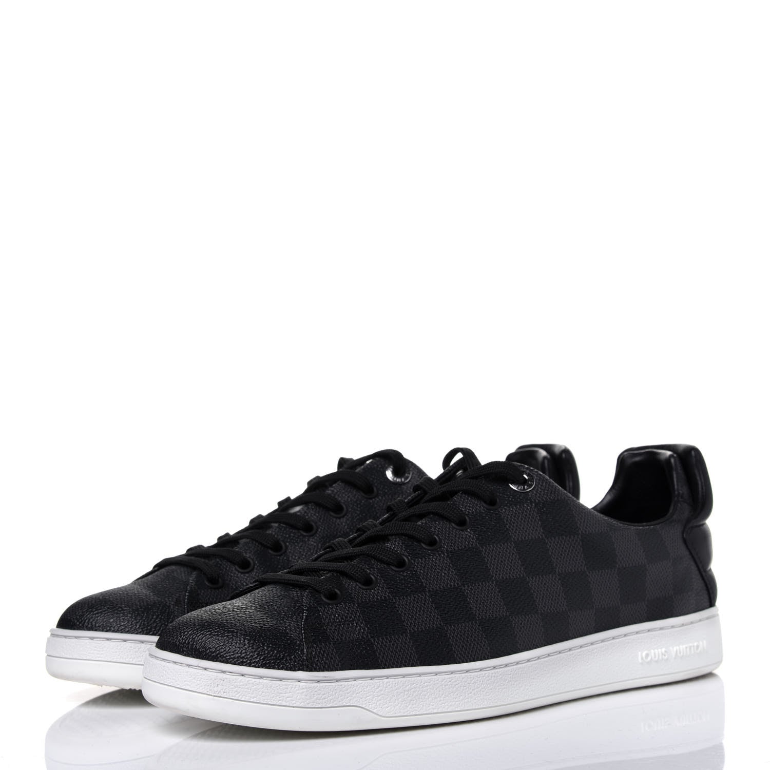 Louis Vuitton Calfskin Damier Graphite Frontrow Sneakers 8 3 of 13