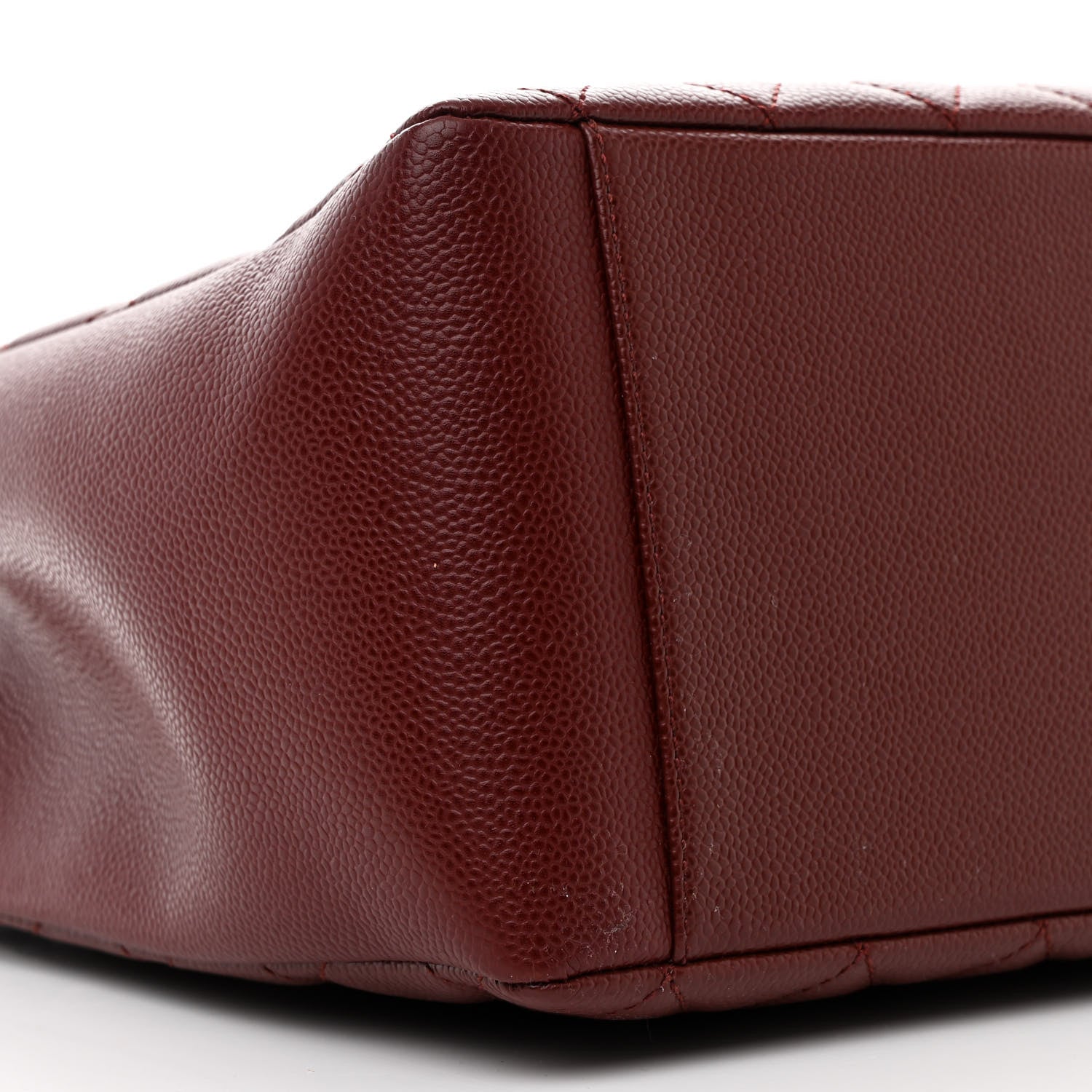 Chanel Caviar Quilted Grand Shopping Tote GST Burgundy 10 of 12