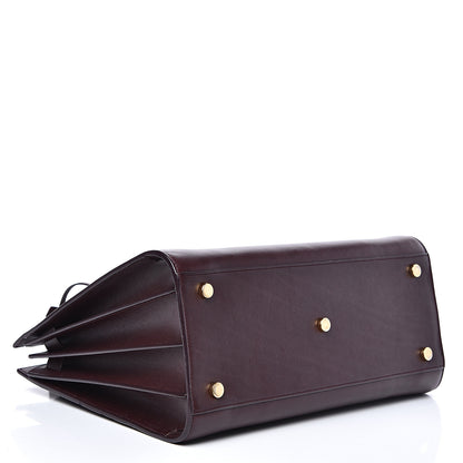 Saint Laurent Calfskin Small Sac De Jour Bordeaux 3 of 14
