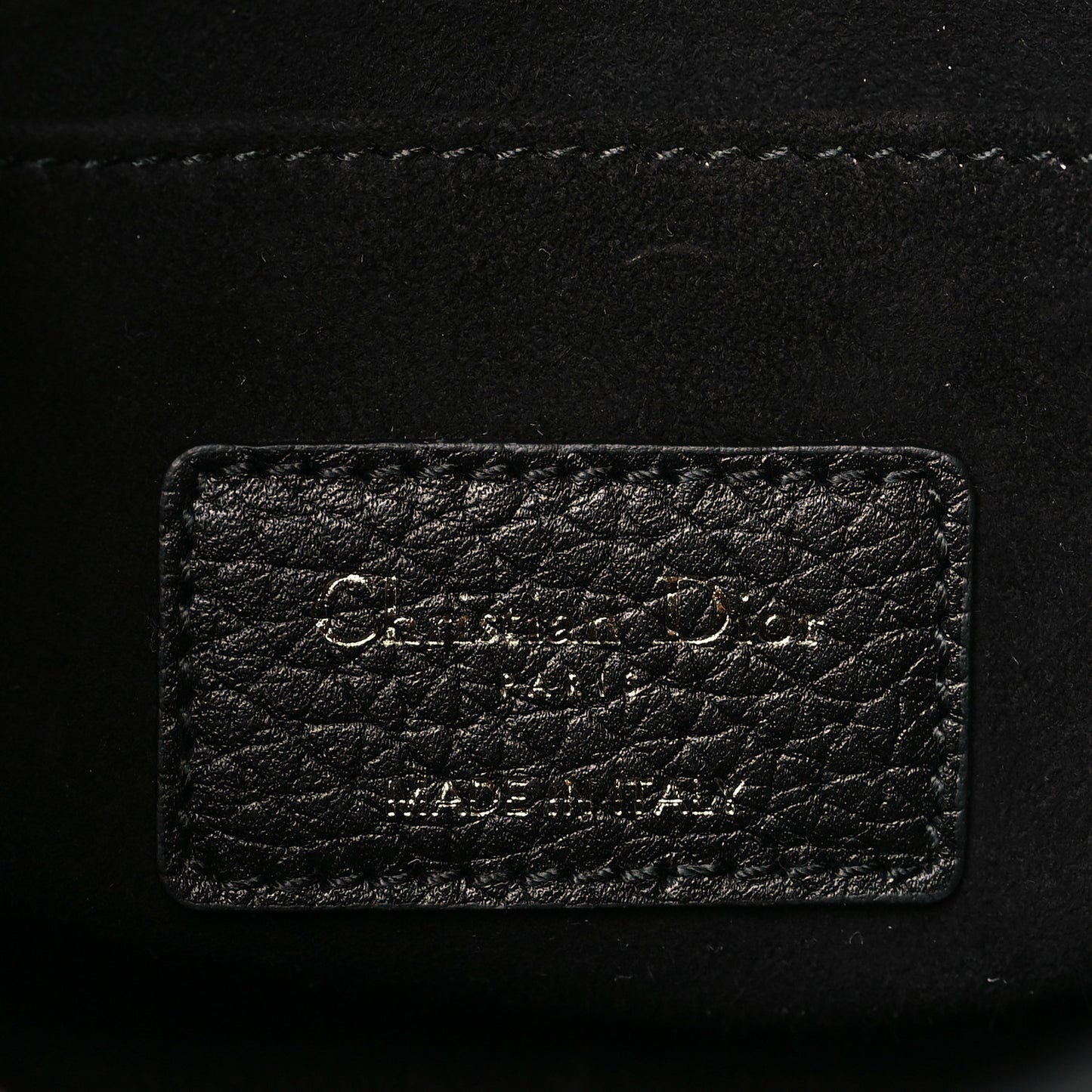 Grained Calfskin East West Bobby Bag Black