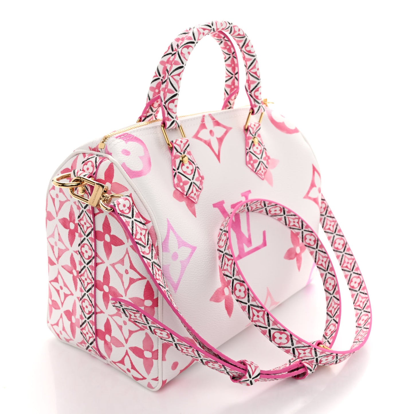 Monogram Giant By The Pool 2.0 Speedy Bandouliere 25 Rose
