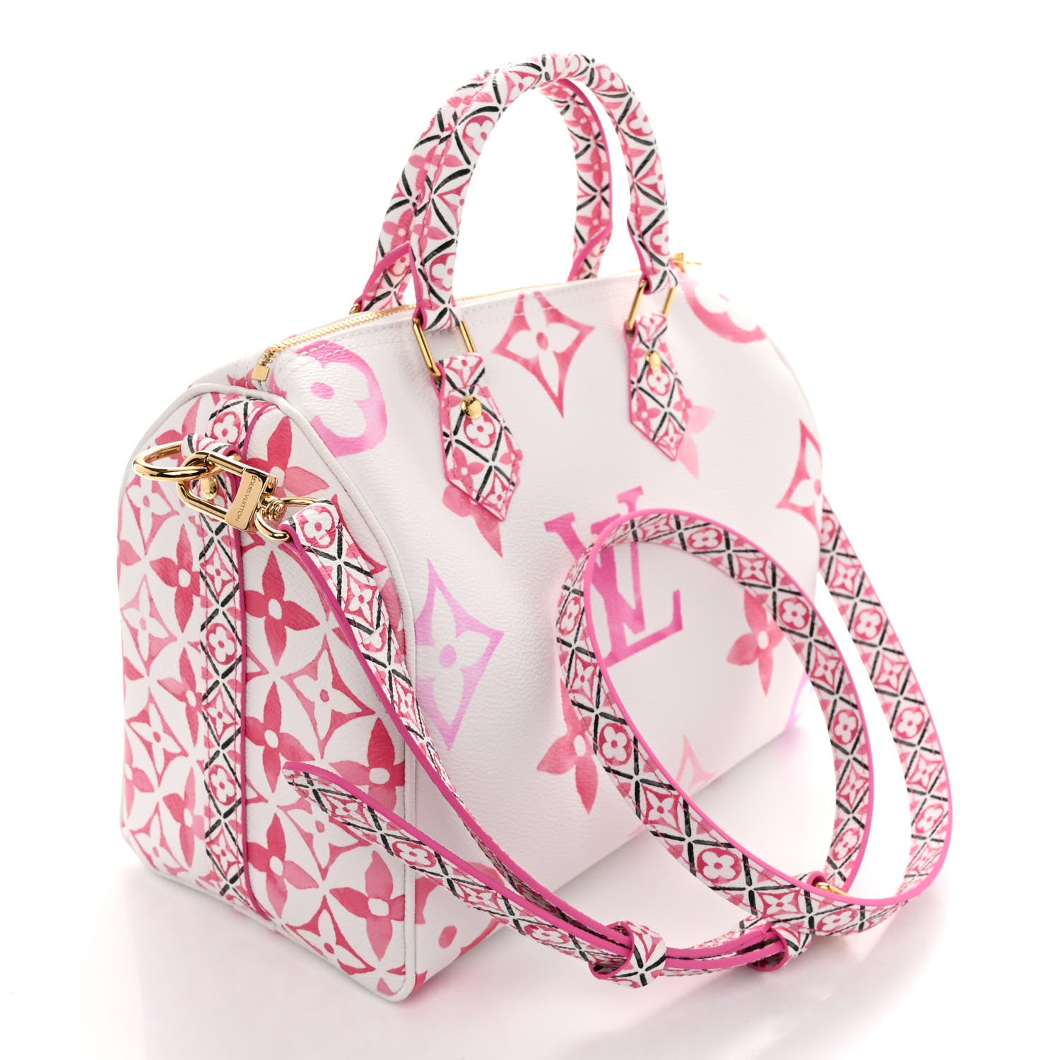 Louis Vuitton Monogram Giant By The Pool 2.0 Speedy Bandouliere 25 Rose 3 of 10