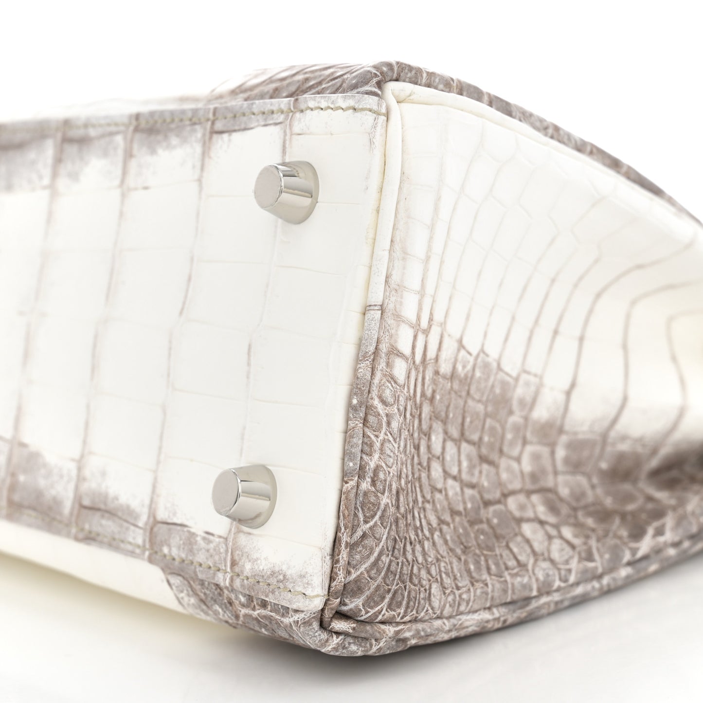 Matte Niloticus Crocodile Himalaya Kelly Retourne 25 White