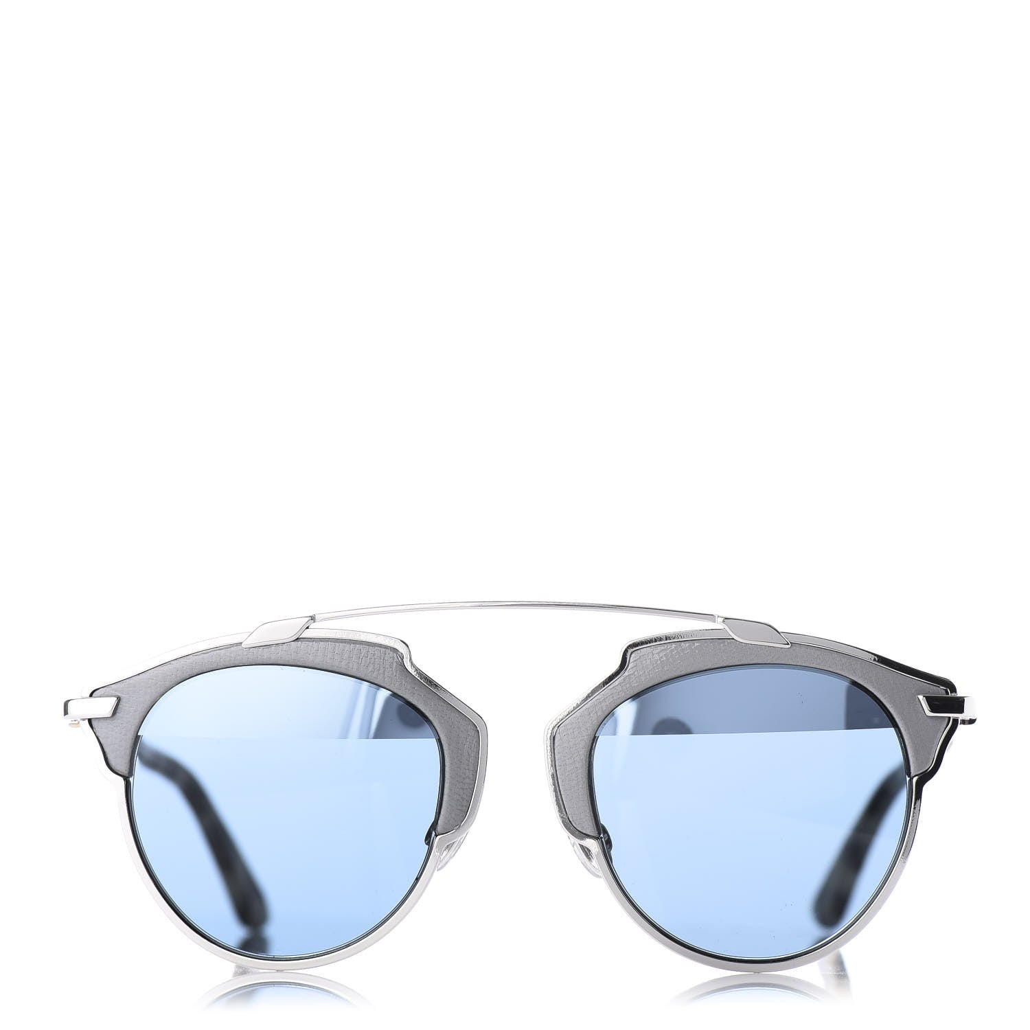Christian Dior Metal Lambskin Mirrored So Real Sunglasses Blue Tortoise 2 of 8