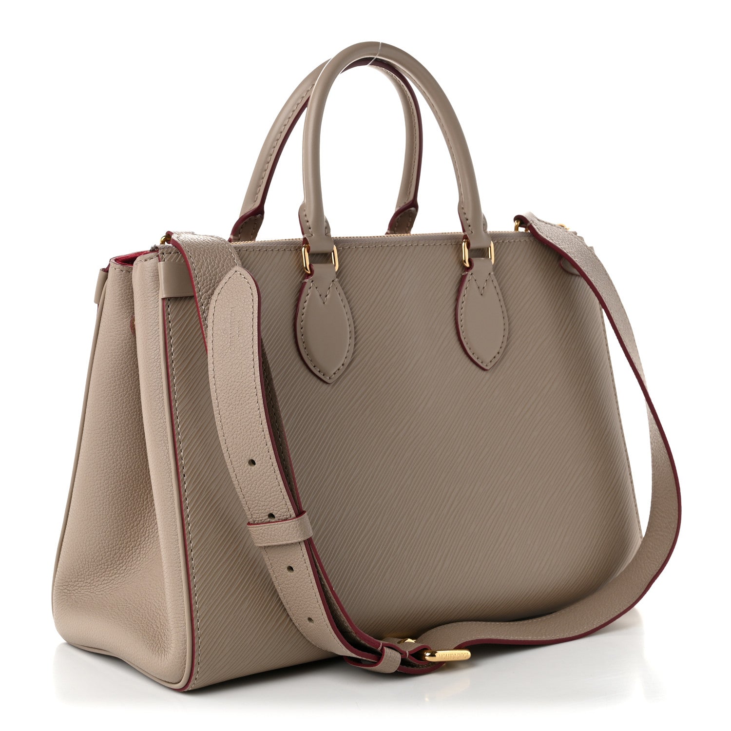 Louis Vuitton Epi Grenelle Tote MM Galet Grenat 3 of 9