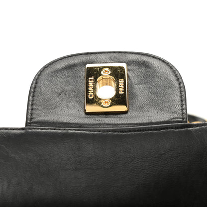 Chanel Lambskin Quilted XL Jumbo Single Flap Black 22 of 33