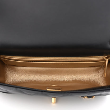 Chanel Lambskin Quilted Mini Pearl Crush Rectangular Flap Black 5 of 11