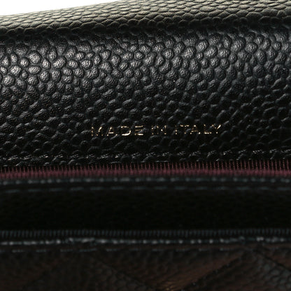 Chanel Caviar Quilted Flap Card Holder Black 6 of 9