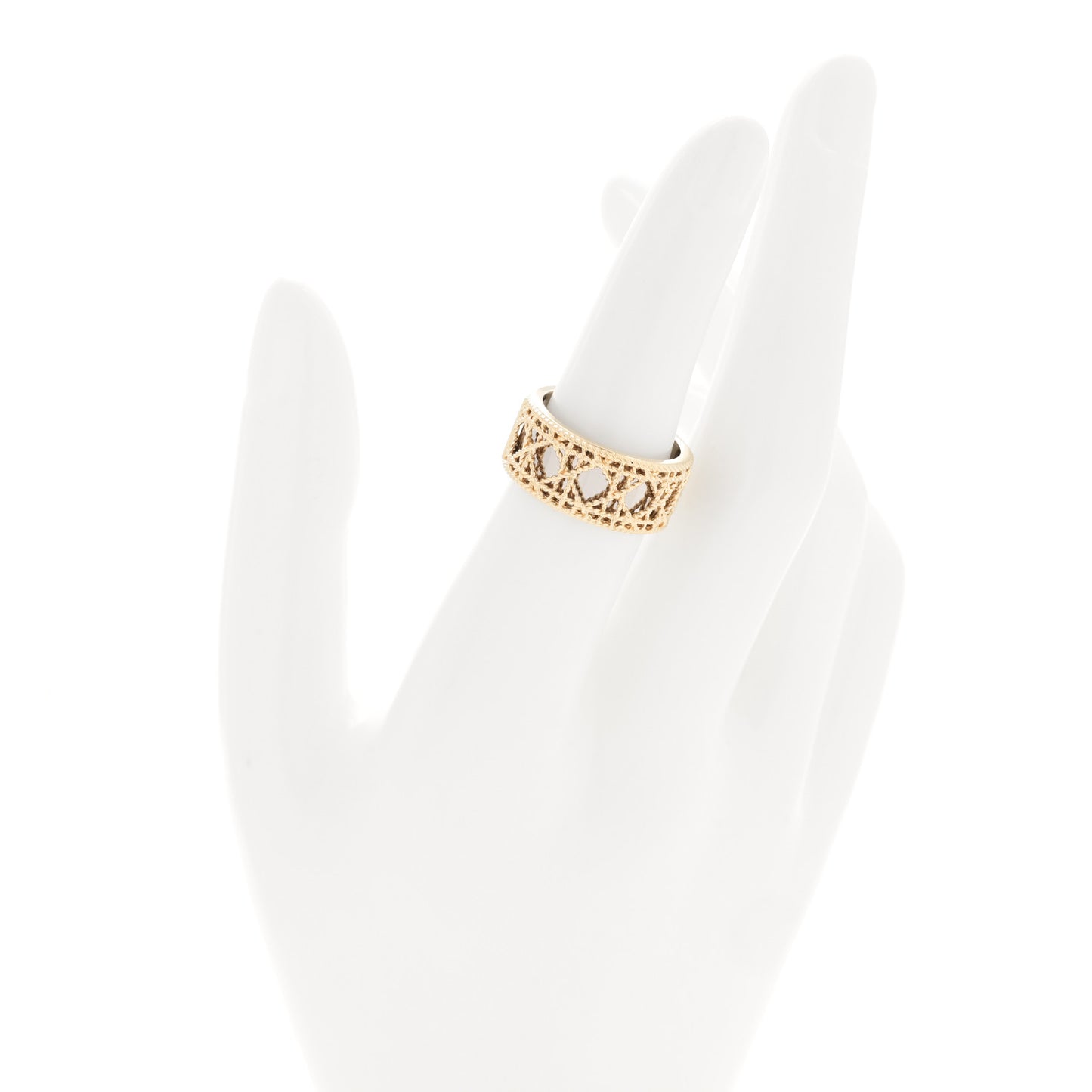 18K Yellow White Gold My Dior Ring 52 6