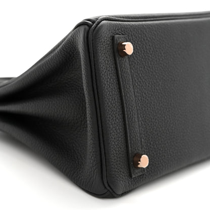Hermes Togo Birkin 25 Black 9 of 12
