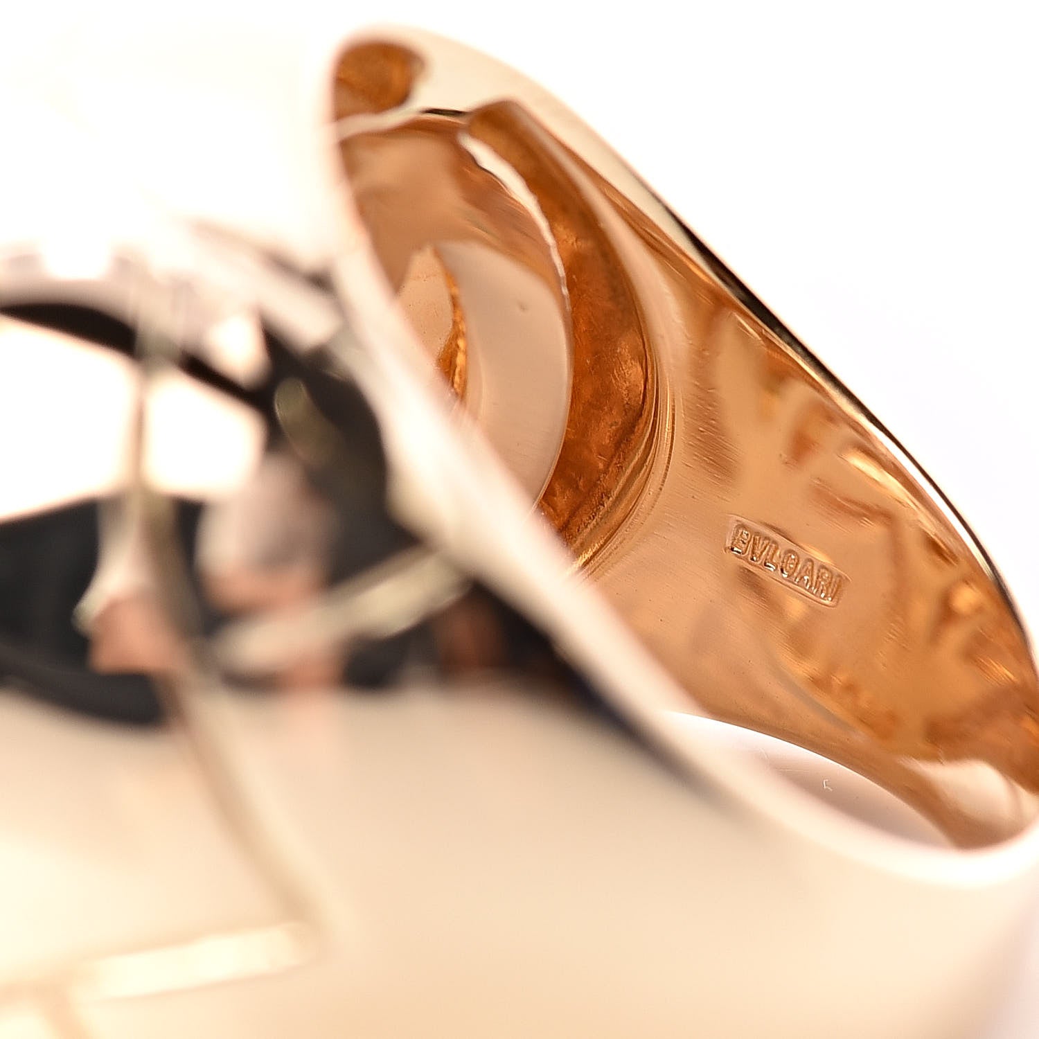 Bulgari 18K Yellow Gold Diamond Pyramid Ring 50 5.25 5 of 6