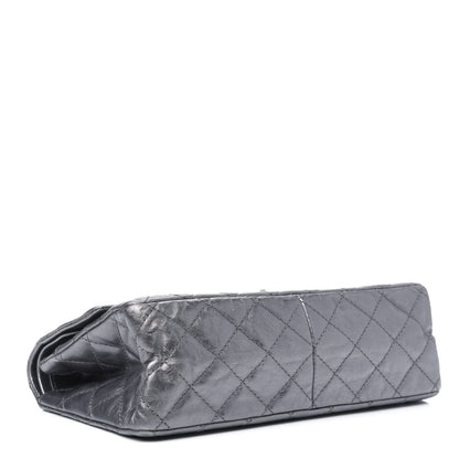 Chanel Metallic Aged Calfskin Quilted 2.55 Reissue 226 Flap Dark Silver 3 of 5