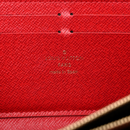 Louis Vuitton Damier Ebene Clemence Wallet Cherry 6 of 15