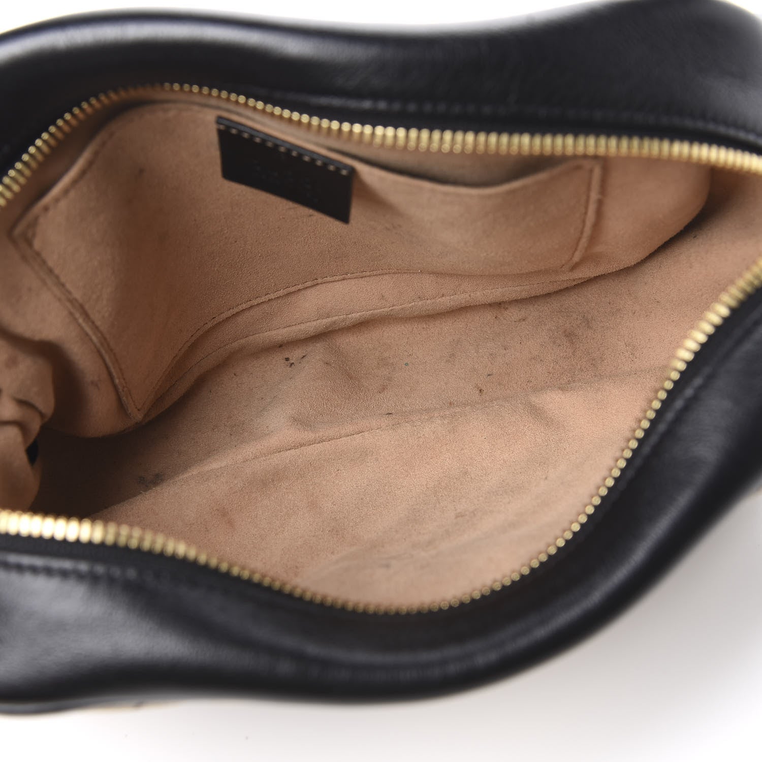 Gucci Monogram Matelasse Diagonal Small GG Marmont Chain Shoulder Bag Beige Black 5 of 13