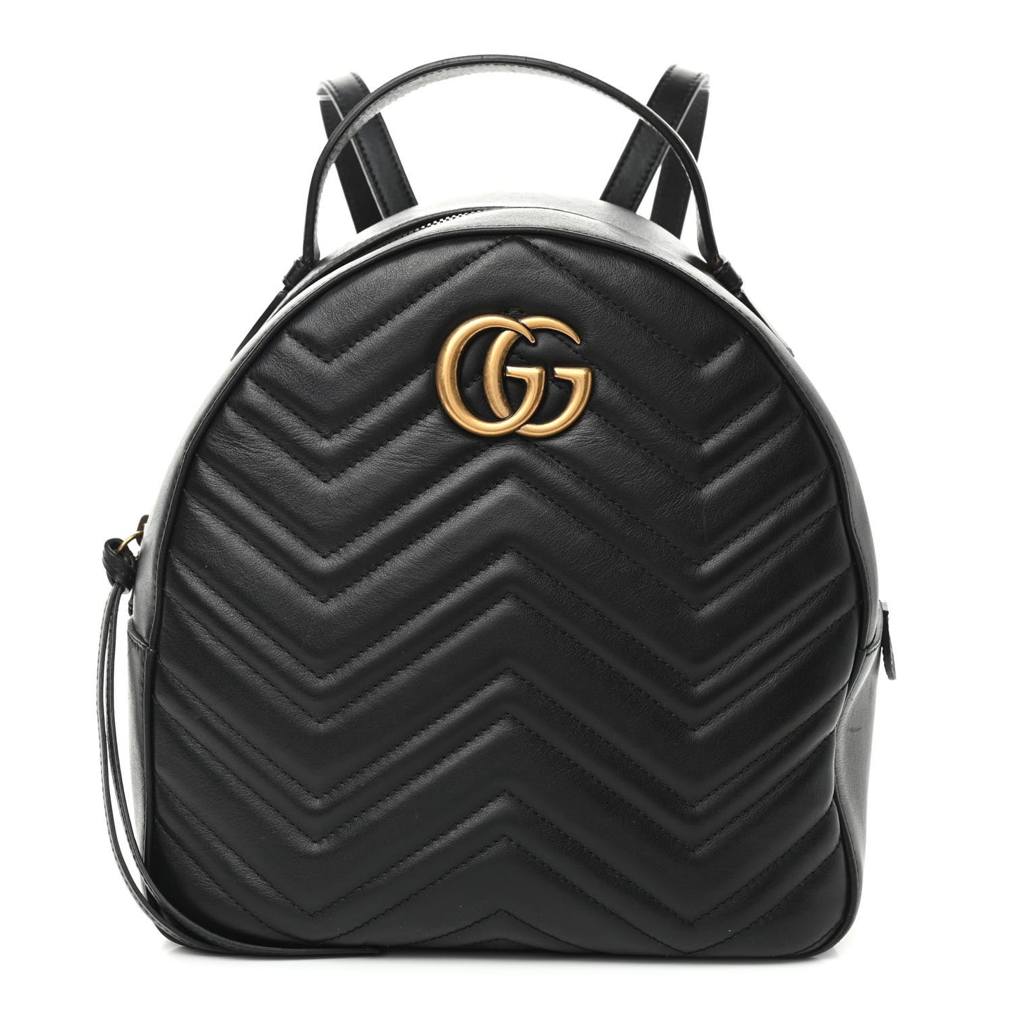 Calfskin Matelasse GG Marmont Dome Backpack Black